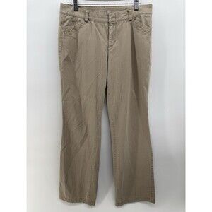 Dockers khaki hello Smooth Women’s Size 8M faux back Pockets Soft Material Pants